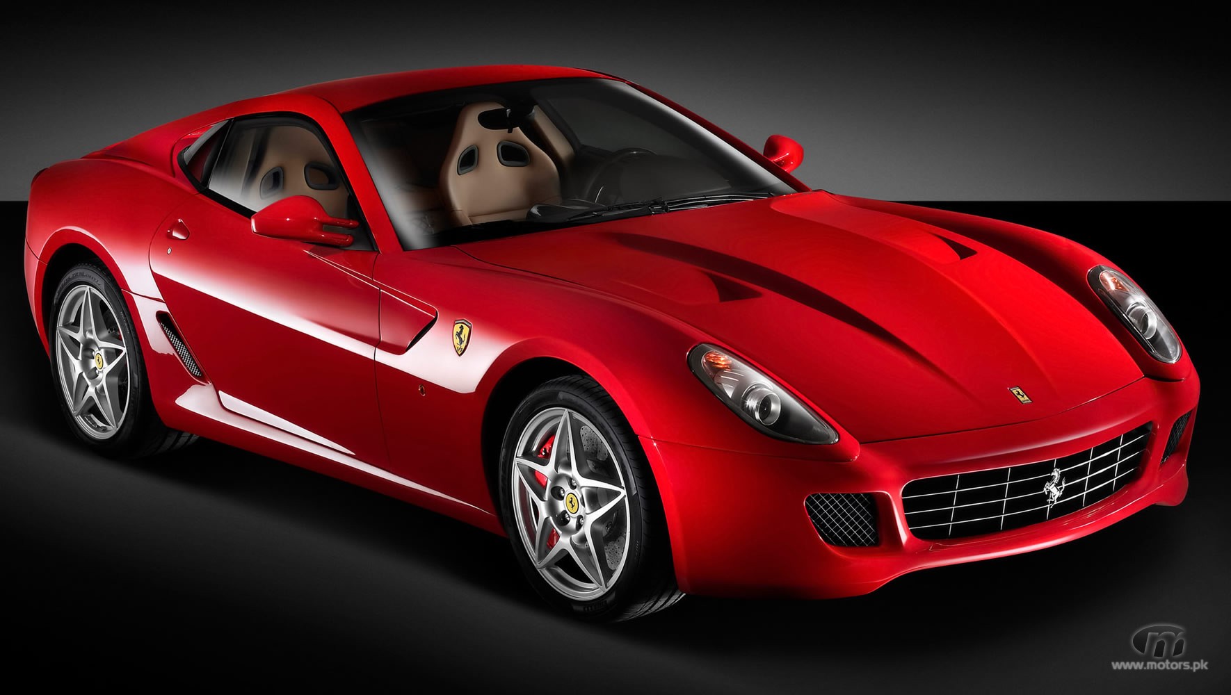 ferrari 599gtb red sports car
